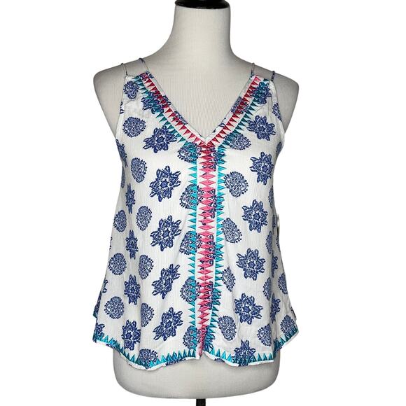 Altar’d State Embroidered Accent Tank - Picture 1 of 7